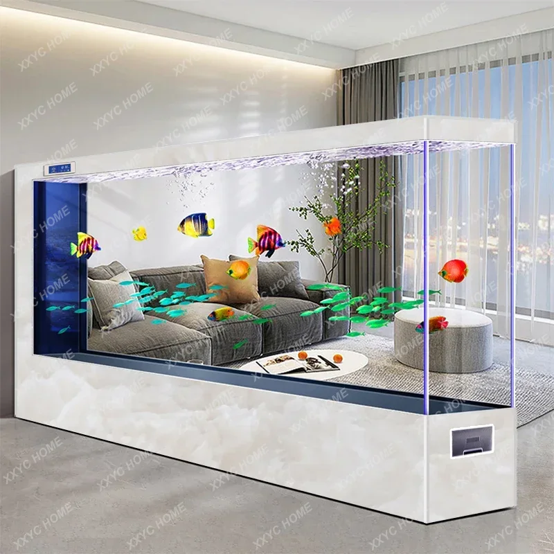 Live Fish Aquarium - WWSuper duże akwarium od podłogi do