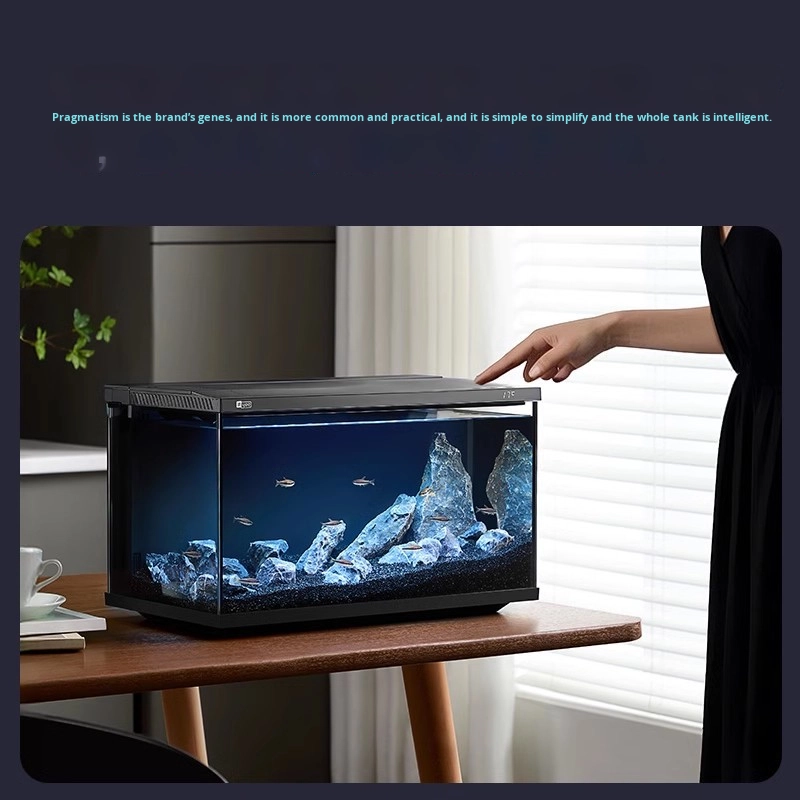 Aquarium Xxl - Inteligentne akwarium biurkowe SUltra-Clear Glass z