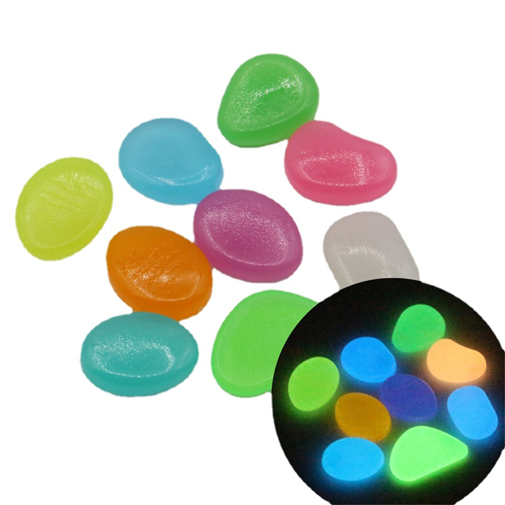Aquarium Decoration Rock - 50 sztuk świecący kamień fluorescencyjny żwir