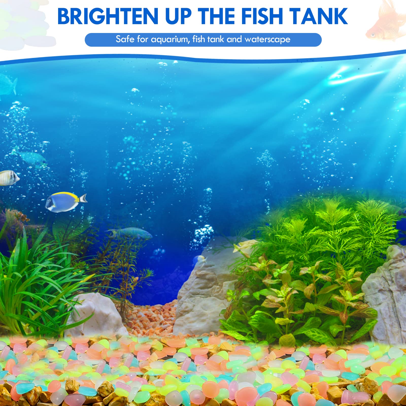 100 sztuk świecących w ciemnoś – Aquarium Decoration Rock recenzja i cena