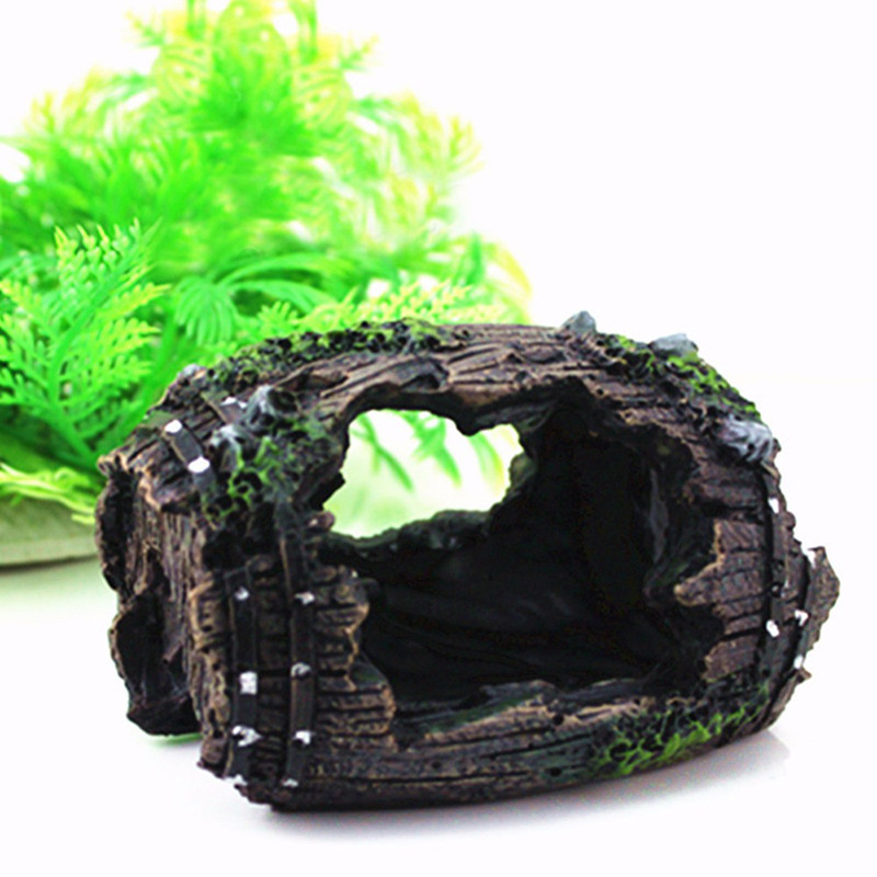 Sztuczna jaskinia beczka z żyw – Aquarium Fish Hiding Places recenzja i cena
